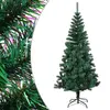 Image de vidaXL Sapin de Noël artificiel pointes iridescentes Vert 210 cm PVC