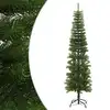Image de vidaXL Sapin de Noël artificiel mince avec support 210 cm PE