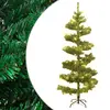 Image de vidaXL Arbre de Noël hélicoïdal pré-éclairé et support vert 150 cm PVC