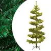 Image de vidaXL Arbre de Noël hélicoïdal pré-éclairé et support vert 180 cm PVC