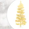 Image de vidaXL Arbre de Noël hélicoïdal pré-éclairé et support blanc 150cm PVC
