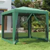 Image de vidaXL Tente de fête avec 4 parois latérales en maille Vert 2.5x2.5 m