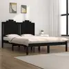 Image de vidaXL Cadre de lit sans matelas noir bois massif 200x200 cm