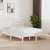 Image de vidaXL Cadre de lit sans matelas blanc 140x190 cm bois de pin massif