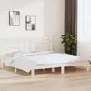 Image de vidaXL Cadre de lit sans matelas blanc 200x200 cm bois massif de pin