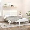 Image de vidaXL Cadre de lit sans matelas blanc 140x200 cm bois massif