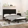 Image de vidaXL Cadre de lit sans matelas noir 150x200 cm bois massif