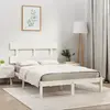 Image de vidaXL Cadre de lit sans matelas blanc 180x200 cm bois massif
