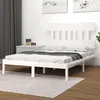 Image de vidaXL Cadre de lit sans matelas blanc 120x200 cm bois massif
