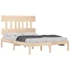 Image de vidaXL Cadre de lit sans matelas 140x200 cm bois massif