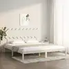 Image de vidaXL Cadre de lit sans matelas blanc 180x200 cm bois massif