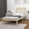 Image de vidaXL Cadre de lit sans matelas 75x190 cm bois de pin massif