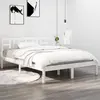 Image de vidaXL Cadre de lit sans matelas blanc 150x200 cm bois massif
