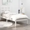 Image de vidaXL Cadre de lit sans matelas blanc 75x190 cm bois massif