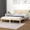 Image de vidaXL Cadre de lit sans matelas 120x190 cm bois massif