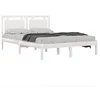 Image de vidaXL Cadre de lit sans matelas blanc 120x200 cm bois massif