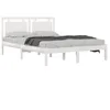 Image de vidaXL Cadre de lit sans matelas blanc 200x200 cm bois massif