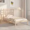 Image de vidaXL Cadre de lit sans matelas bois massif 90x190 cm