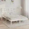 Image de vidaXL Cadre de lit sans matelas blanc bois massif 120x200 cm