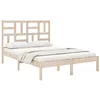 Image de vidaXL Cadre de lit sans matelas bois massif 140x200 cm
