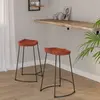 Image de vidaXL Tabourets de bar Gavin lot de 2 45x40x63cm bois massif manguier