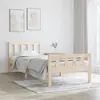 Image de vidaXL Cadre de lit sans matelas 90x190 cm bois massif