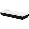 Image de vidaXL Bedframe massief hout zwart 75x190 cm 2FT6 Small Single