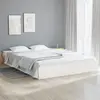 Image de vidaXL Cadre de lit sans matelas blanc bois massif 120x200 cm