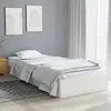 Image de vidaXL Cadre de lit sans matelas blanc bois massif 75x190 cm