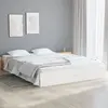 Image de vidaXL Cadre de lit sans matelas blanc bois massif 120x190 cm
