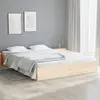 Image de vidaXL Cadre de lit sans matelas bois massif 140x190 cm