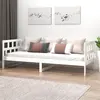 Image de vidaXL Lit de jour sans matelas blanc bois de pin massif 90x200 cm