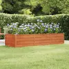 Image de vidaXL Lit surélevé de jardin rouillé 240x80x45 cm acier corten