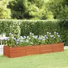 Image de vidaXL Lit surélevé de jardin rouillé 320x80x45 cm acier corten