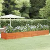 Image de vidaXL Lit surélevé de jardin rouillé 480x80x45 cm acier corten