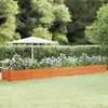 Image de vidaXL Lit surélevé de jardin rouillé 600x80x45 cm acier corten