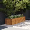 Image de vidaXL Jardinière surélevée 194 x 50 x 36 cm Acier Corten
