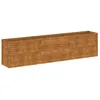 Image de vidaXL Jardinière surélevée 291 x 50 x 69 cm Acier Corten