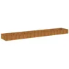 Image de vidaXL Lit surélevé de jardin 579 x 100 x 36 cm acier corten