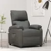 Image de vidaXL Fauteuil inclinable Gris foncé Tissu