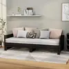 Image de vidaXL Lit coulissant sans matelas noir 2x(90x200) cm