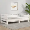 Image de vidaXL Lit coulissant sans matelas blanc 2x(80x200)cm