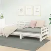Image de vidaXL Lit coulissant sans matelas blanc 2x(90x190) cm