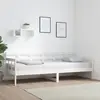 Image de vidaXL Lit de jour sans matelas blanc bois de pin massif 80x200 cm