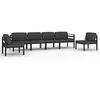Image de vidaXL Salon de jardin 6 pcs avec coussins Aluminium Anthracite