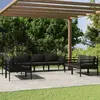 Image de vidaXL Salon de jardin 7 pcs avec coussins Aluminium Anthracite