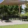 Image de vidaXL Salon de jardin 8 pcs avec coussins Aluminium Anthracite