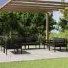 Image de vidaXL Salon de jardin 6 pcs avec coussins Aluminium Anthracite