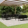 Image de vidaXL Salon de jardin 9 pcs avec coussins Aluminium Anthracite