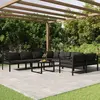 Image de vidaXL Salon de jardin 9 pcs avec coussins Aluminium Anthracite
